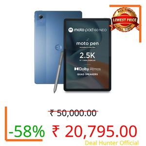 Motorola Pad 60 Neo 6 GB RAM 128 GB ROM 11 inch with Wi-Fi Only Mediatek Dimensity 6300 Tablet (MABILBU Blue)