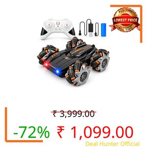 Toy Imagine Rechargeable 4WD RC Stunt Car 360° Flip & Drift Toy for Kids 6+