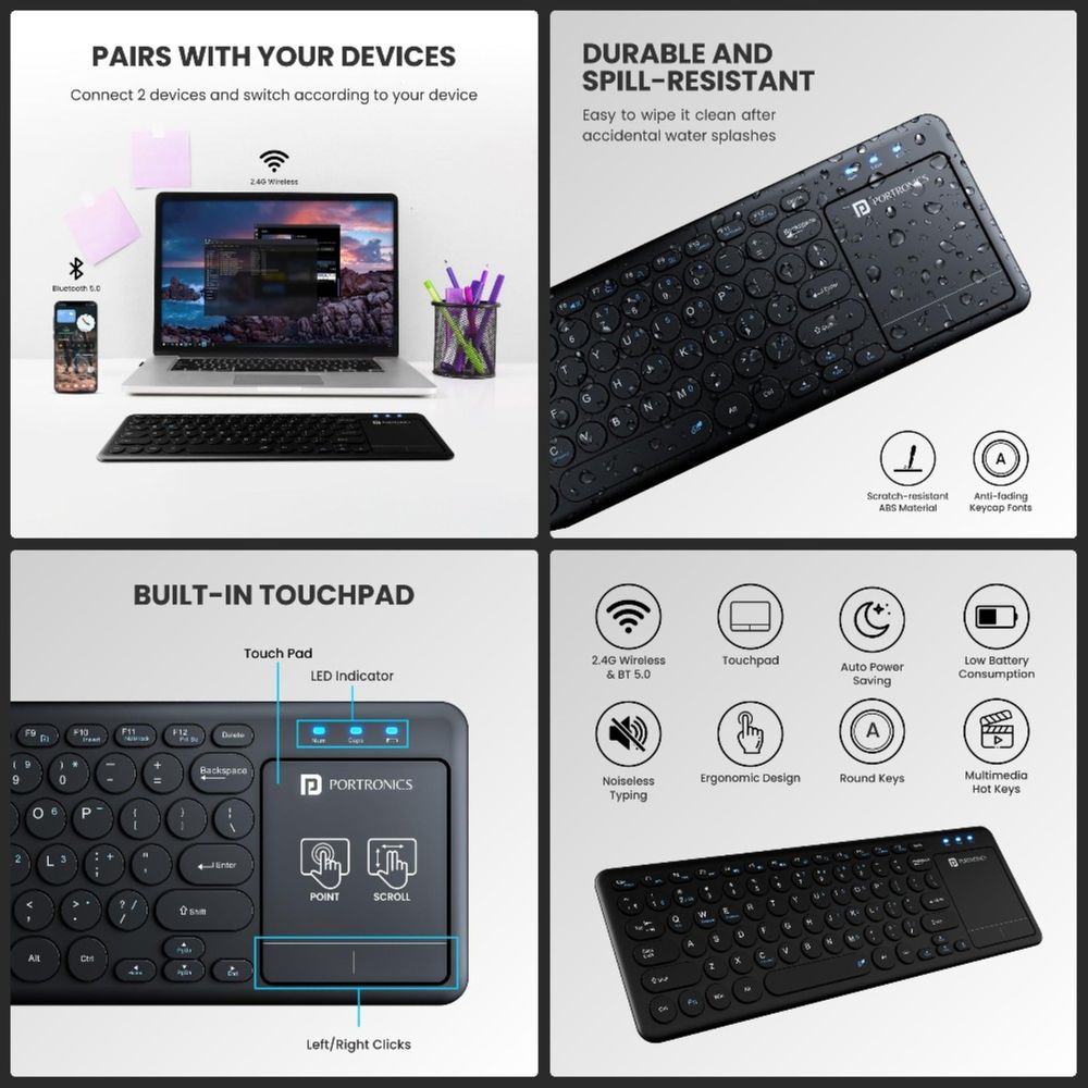 Portronics Bubble Pro Wireless Keyboard Review 2026: Hands-On Analysis